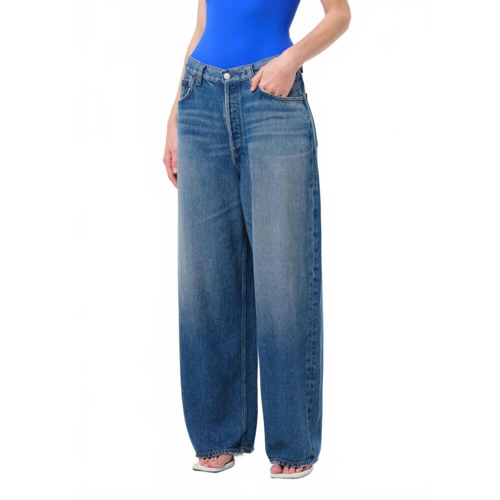 NEW AGOLDE rounded baggy jeans in expression